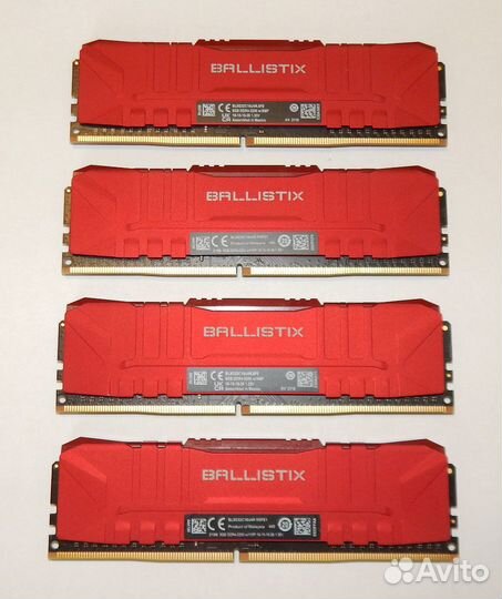 16 Gb Crucial Ballistix Red BL8G32C16U4R