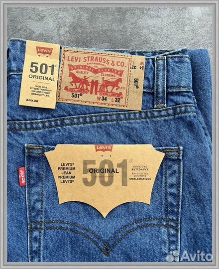 Levi's 501 Premium Cotton New Мужские