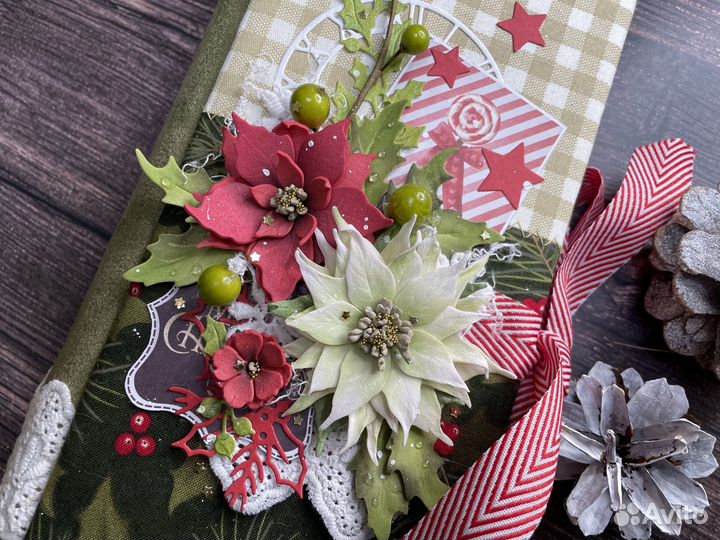 Новогодний фотоальбом-блокнот ручной работы