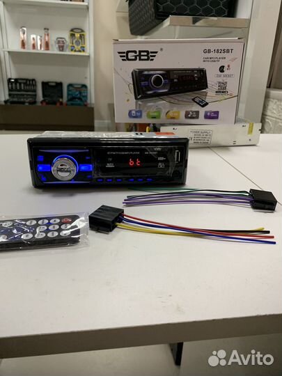 Магнитола с блютусом 1 din, новые