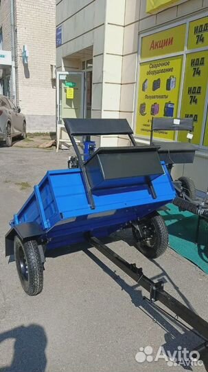 Телега прицеп для мотоблока Forza до 300кг, тормоз