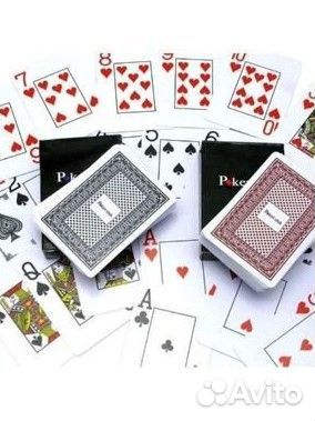 Игральные карты 54шт пластик