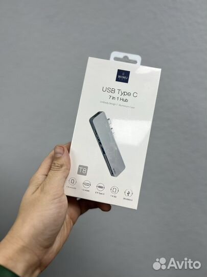 Хаб usb type c для MacBook 7 в 1