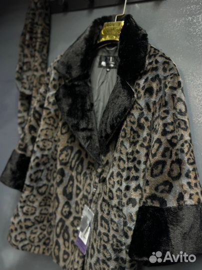 Шуба из экомеха женская