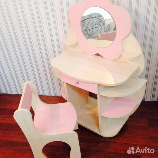 Детский стол стул Набор Трюмо