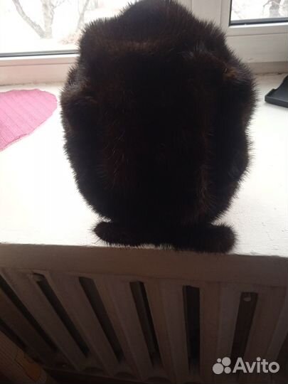 Шапка зимняя норковая женская