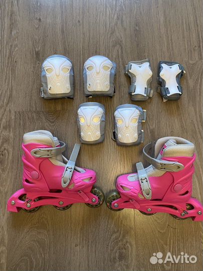 Ролики детские раздвижные Reaction Rock, 28-31