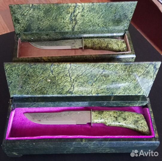 Подарочный набор нож змеевик