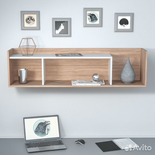 Полка Даминарт Настенная Прямая настенная эф, 134х