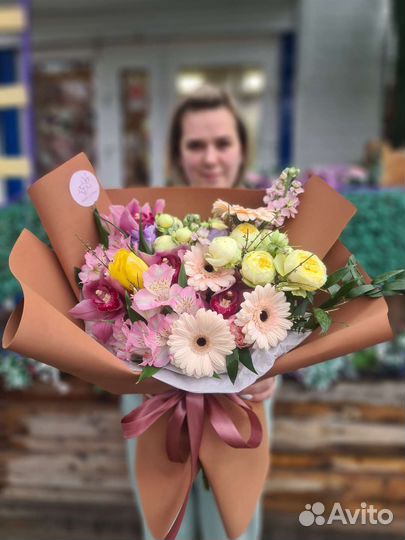 Букет цветов, розы, цветы