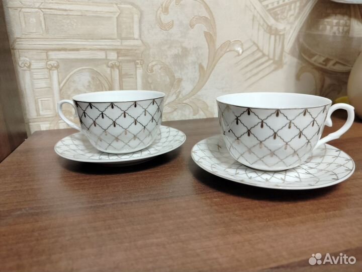 Чашки с блюдцем