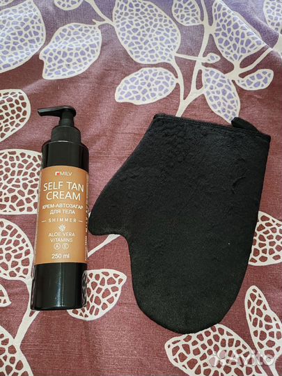 Крем - автозагар для тела и рукавичка