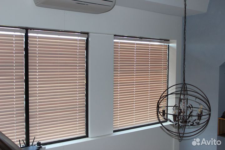 Жалюзи деревянные с пультом ду