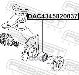 Подшипник ступицы колеса перед прав/лев DAC