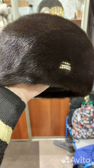Норковый берет мягкий