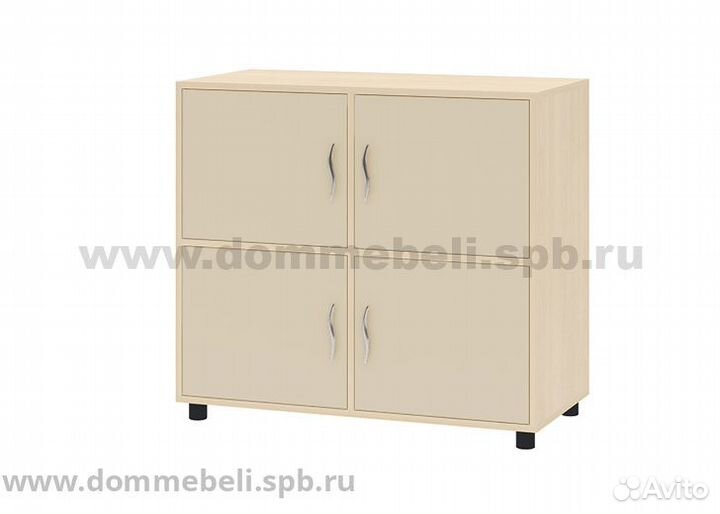 Тумба 4-дв. 7.01 Дельта дуб молочный/салатовый