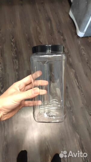 Банки пластиковые для хранения с крышкой