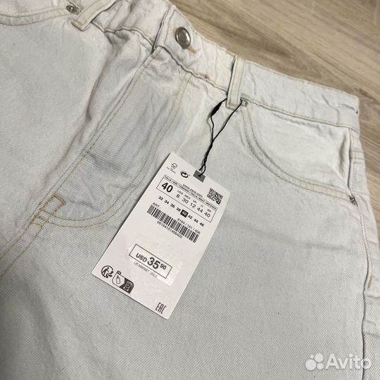 Оригинал zara Шорты Moms с высокой талией EUR 40