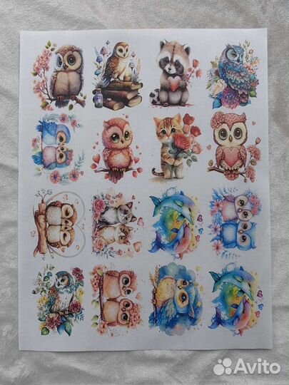 Картинки на водорастворимой бумаге для мыла