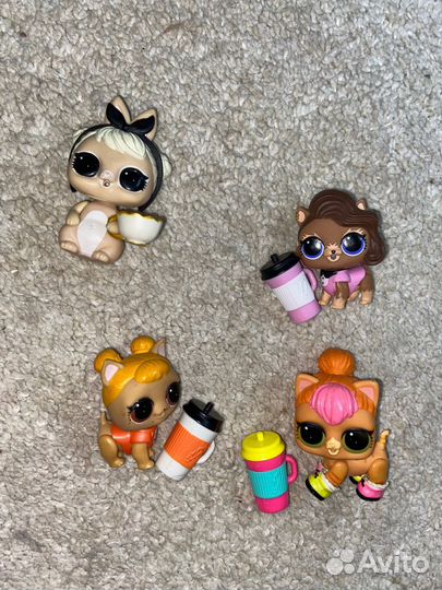 Куклы лол, паровозик, домик и питомцы