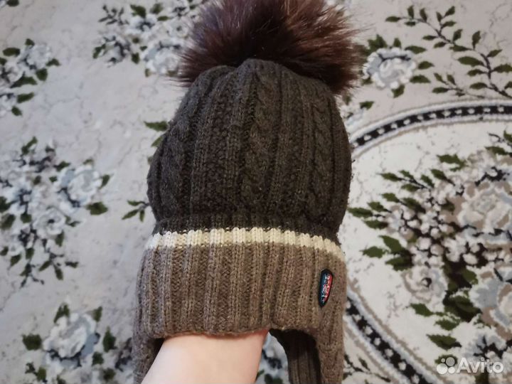Шапка теплая зимняя 5-8 лет