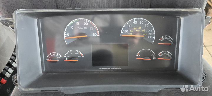 Панель приборов спидометр (7 приборов) volvo VNL б/у MPH/KM (20251)