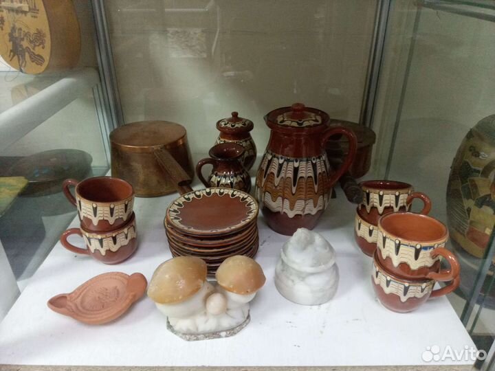 Посуда старинная старая винтаж стекло быт