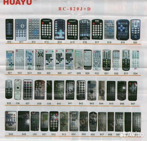 Пульт ду ARC470A1, daikin,Huayu CAR RC-820J+D/C