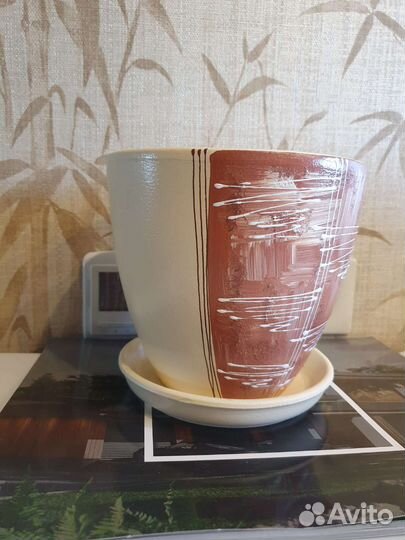 Горшок керамический для цветов новый