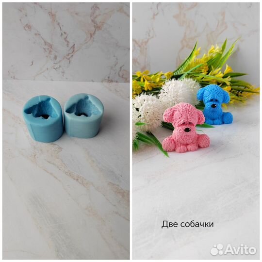 Силиконовые формы для мыла животные