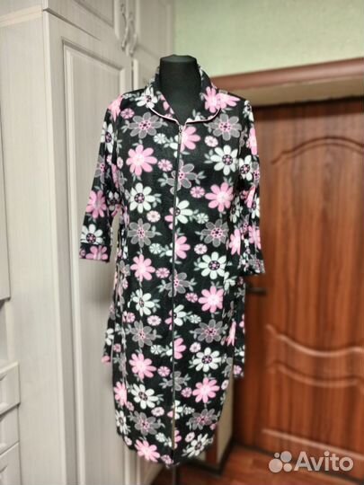 Халат женский фланелевый