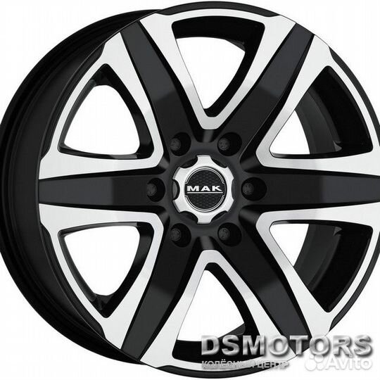 Диски Stone 6 8.5/20 6x114.3 ET30 d66.1 black mirr