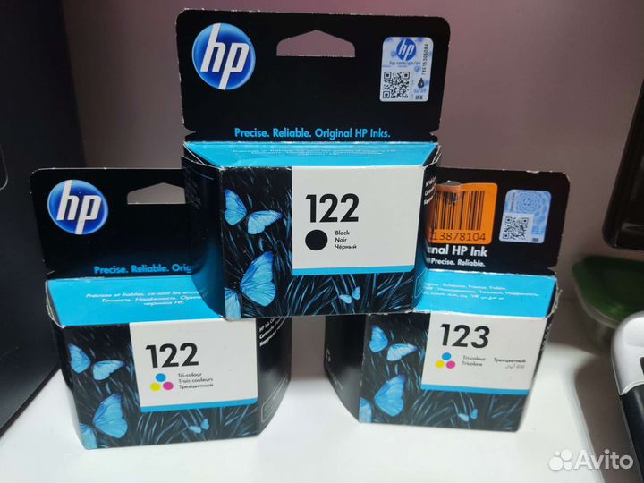 Картридж HP 122,123 чëрный, цветной