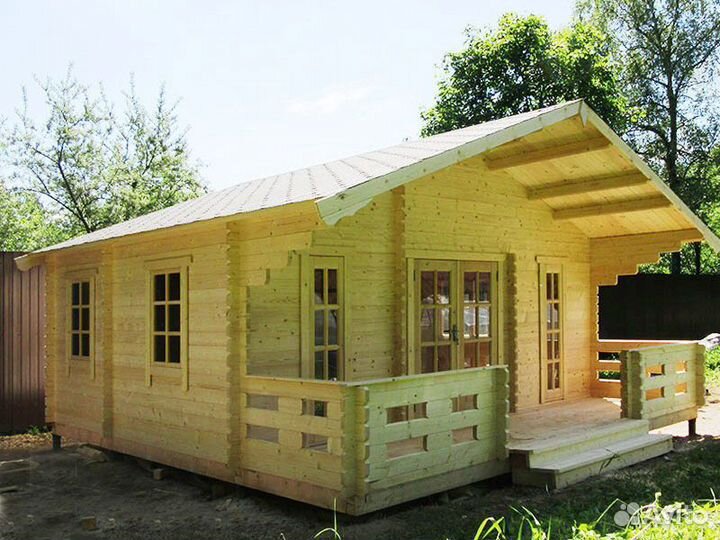 Дачный дом 5,9х5,9 метра (весна-осень)