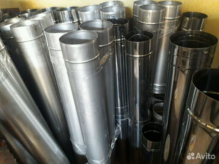 Дымоходные трубы, котёл для бани