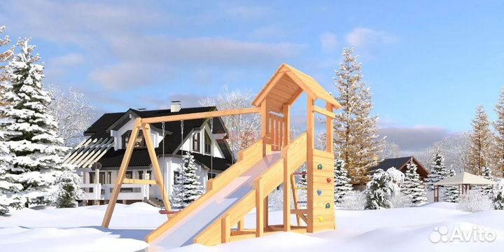 Детский комплекс с зимним скатом