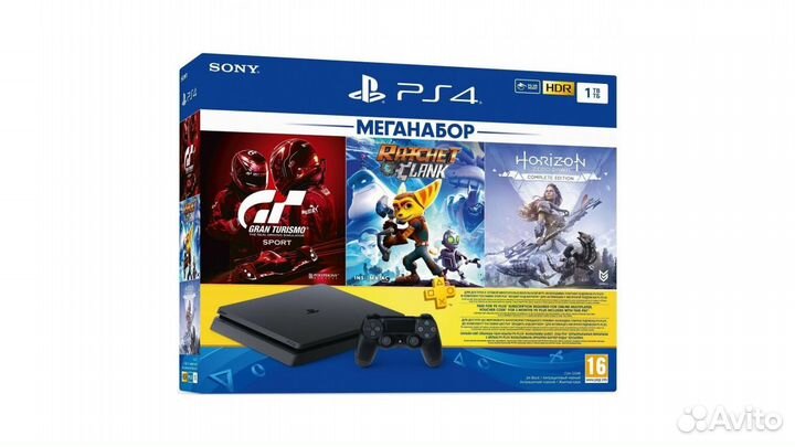 Игровая приставка Sony PlayStation 4 Slim 1 Tb Bla