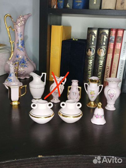 Миниатюра розовый фарфор