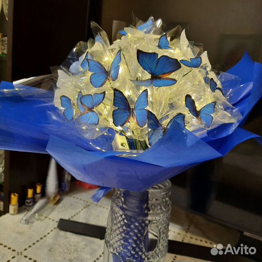 Букет из бабочек, букет из конфет, букет из карт