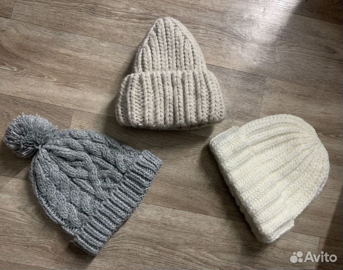 Шапка зимняя женская вязанная