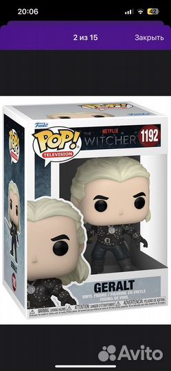 Фигурка funko pop геральд ведьмак