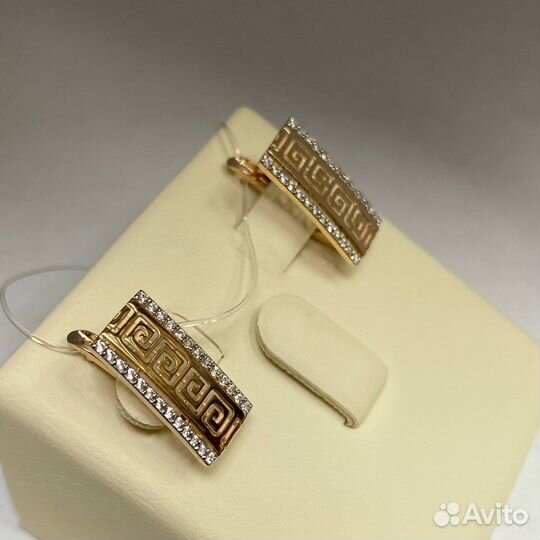 Золотые серьги 585 проба