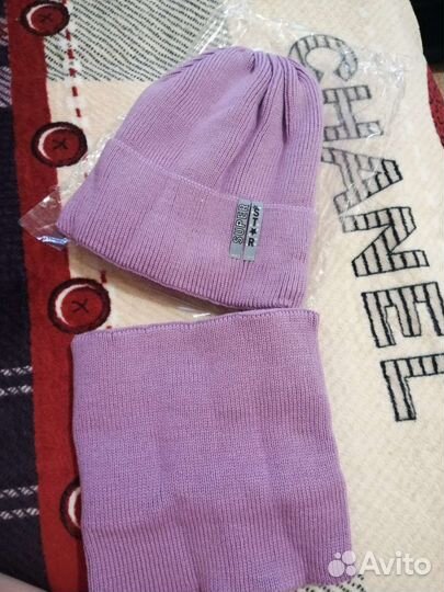 Комплект шапка, шарф