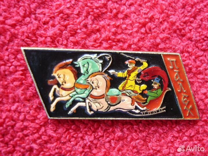 Брошь Палех Авторская