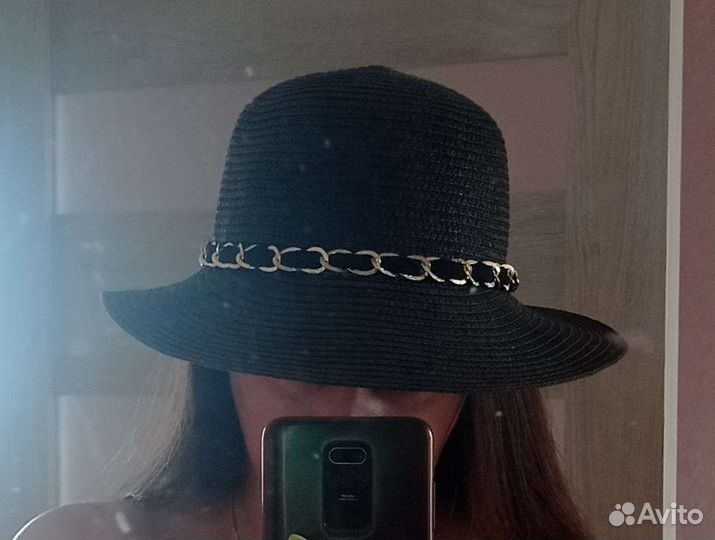 Шляпа женская летняя черная