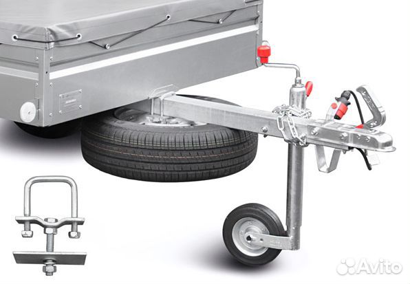 Держатель запасного колеса прицепа мзса, для дышл