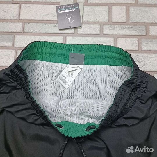 Шорты чёрные Puma Mercedes плащевые