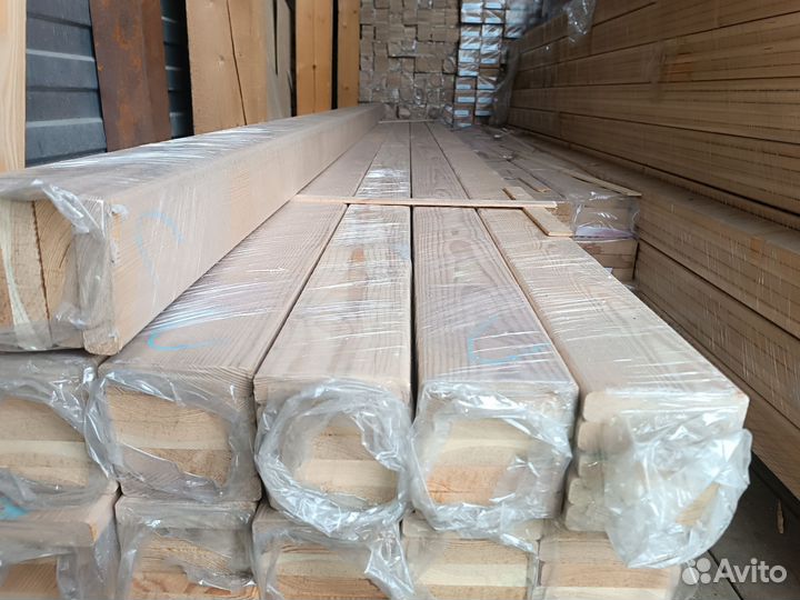 Планкен лиственница 20х90х4м Прима