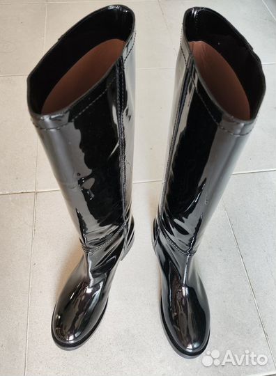 Лакированные сапоги Pollini оригинал из Италии шик