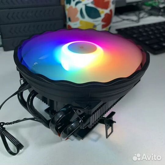 Охлаждение для процессора 4 медные трубки